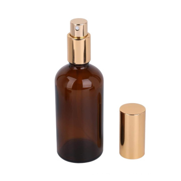 100ml / 3.4 oz. Amber Glass Spray Bottle with Atomizer, Fine Mist Spray, Refillable Container for Perfume